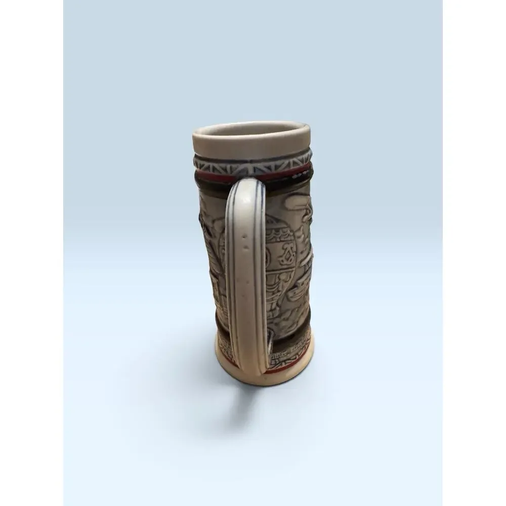 Vintage - Avon Airplane Theme mini Beer Stein Mug handcrafted in Brazil 1982